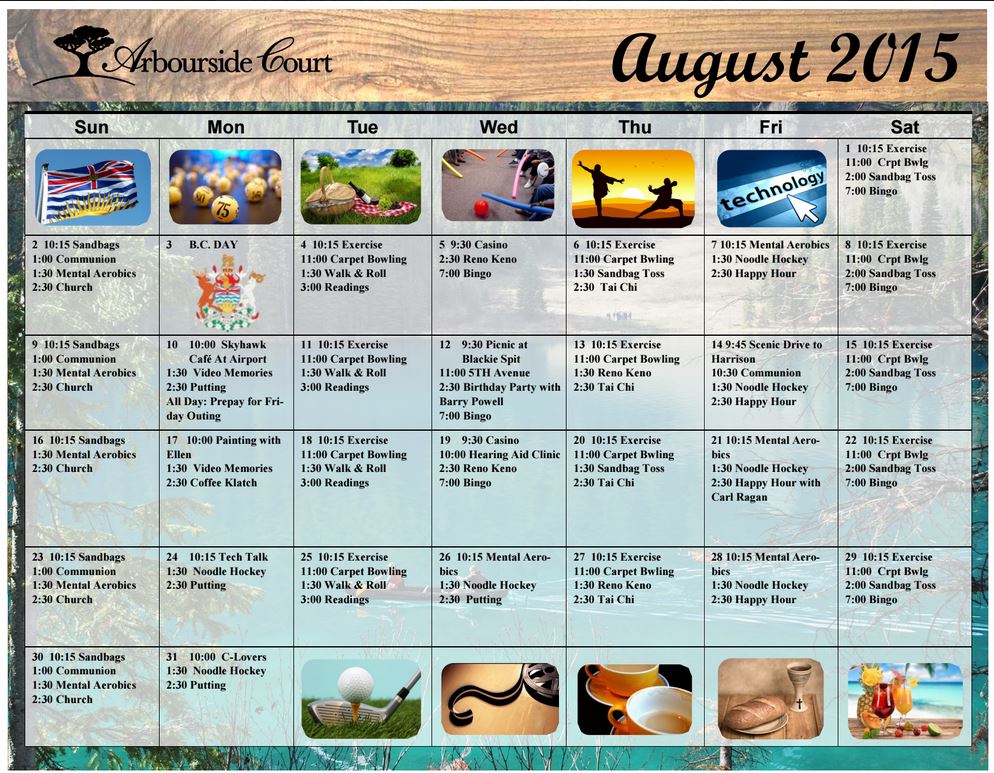 Calendar Aug 2015