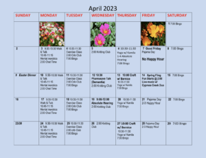 April calendar